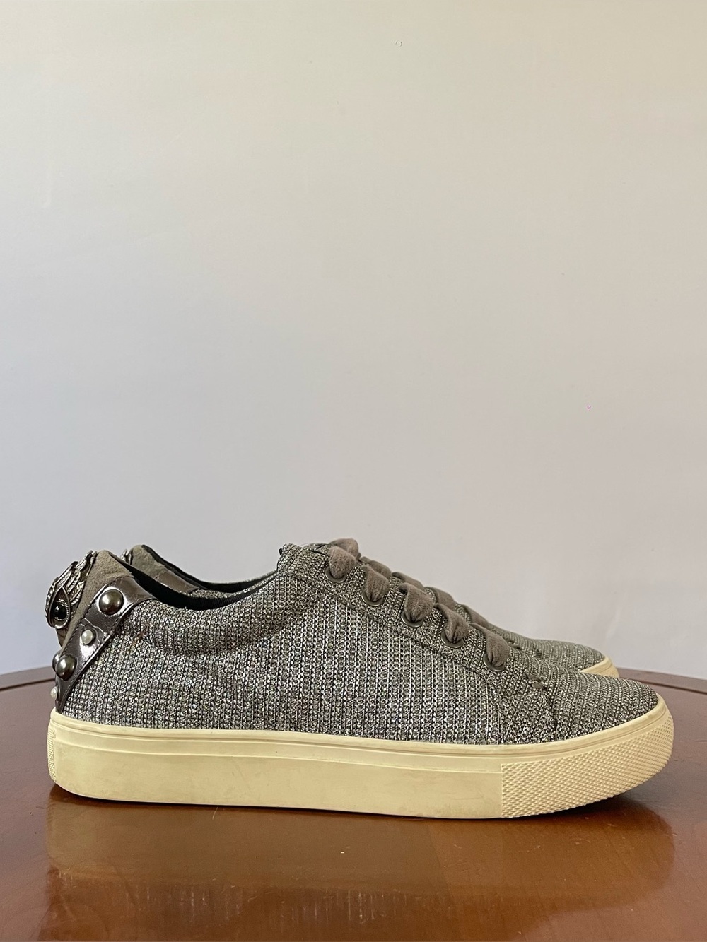 Kurt Geiger London Ludo embellished metallic sneakers | EU 36